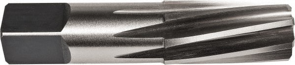 Union Butterfield - 1" Pipe, 1.212" Diam, 1.103" Small End Diam, 1-1/8" Straight Shank, 1-3/4" Flute, Taper Pipe Reamer - USA Tool & Supply