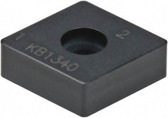 Kennametal - CNMA432 S0820 Grade KB1340 PCBN Turning Insert - Uncoated, 80° Diamond, 1/2" Inscr Circle, 3/16" Thick, 1/32" Corner Radius - USA Tool & Supply