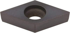 Kennametal - DCGW21.51 MT Grade KB5630 PCBN Turning Insert - AlTiN Finish, 55° Diamond, 1/4" Inscr Circle, 3/32" Thick, 1/64" Corner Radius - USA Tool & Supply