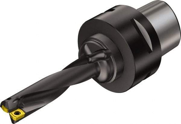 Sandvik Coromant - 53mm Max Drill Depth, 4.01575xD, 12.7mm Diam, Indexable Insert Drill - 2 Inserts, C4 Modular Connection Shank - USA Tool & Supply