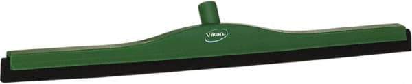 Vikan - 28" Foam Rubber Blade Bench Squeegee - Double Edge, Green, Plastic Holder - USA Tool & Supply