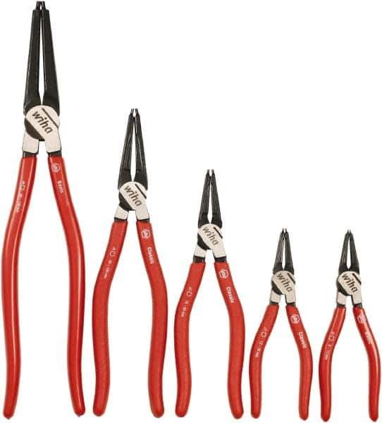 Wiha - 5 Piece Retaining Ring Plier Set - Comes in Box - USA Tool & Supply