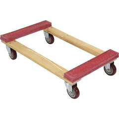 Vestil - 1,200 Lb Capacity Hardwood Dolly - 30" Long x 18" Wide - USA Tool & Supply