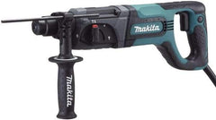 Makita - 120 Volt 1" SDS Plus Chuck Electric Rotary Hammer - 0 to 4,500 BPM, 0 to 1,100 RPM, Reversible - USA Tool & Supply