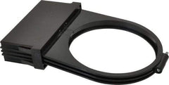 Made in USA - 4" Wide, 2 Magnification Task & Machine Light Shade Mount Magnifier - Black, For Use with Task Light - USA Tool & Supply