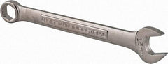 Craftsman Industrial - 15mm 6 Point Combination Wrench - 8" OAL, Steel, Satin Finish - USA Tool & Supply