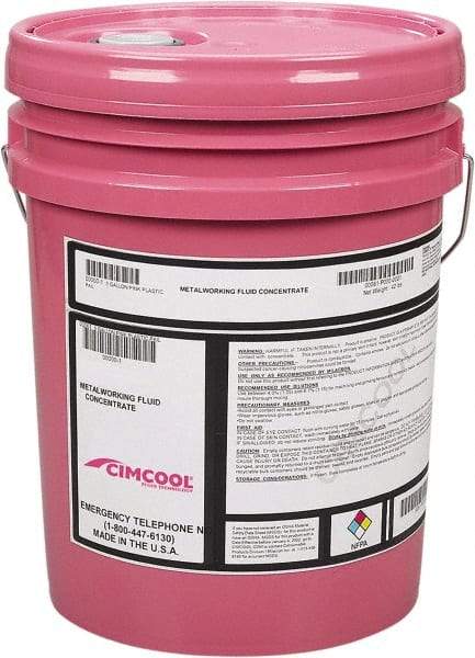 Cimcool - Cimperial 861, 5 Gal Pail Cutting & Grinding Fluid - Semisynthetic - USA Tool & Supply