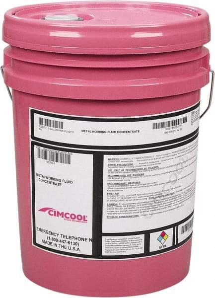 Cimcool - Cimtech 320Z, 5 Gal Pail Cutting & Grinding Fluid - Synthetic - USA Tool & Supply