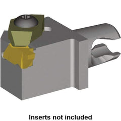 Kennametal - Left Hand Cut, Size KM16, NG2R Insert Compatiblity, Modular Turning & Profiling Cutting Unit Head - 10mm Ctr to Cutting Edge, 20mm Head Length, Series Micro Top Notch - USA Tool & Supply