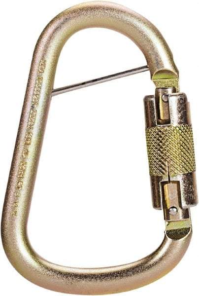 MSA - Auto Locking Carabiner - Steel - USA Tool & Supply