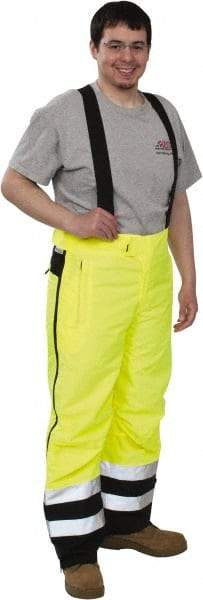 OccuNomix - Size 2XL, Black & Yellow, Rain Pants - 3 Pockets - USA Tool & Supply