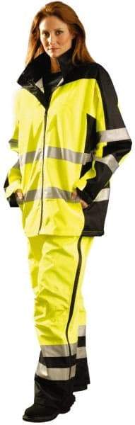OccuNomix - Size L, Yellow, Rain Jacket - 39-43" Chest, 3 Pockets - USA Tool & Supply