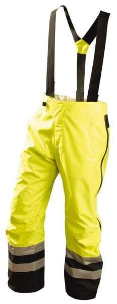 OccuNomix - Size L, Black & Yellow, Rain Pants - 3 Pockets - USA Tool & Supply