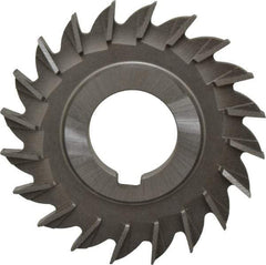 Made in USA - 3" Diam x 5/16" Width of Cut, 20 Teeth, Cobalt Side Milling Cutter - Straight Teeth, Uncoated - USA Tool & Supply