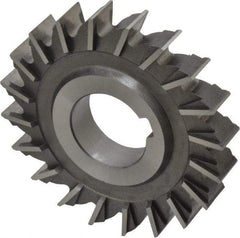 Made in USA - 3" Diam x 1/2" Width of Cut, 20 Teeth, Cobalt Side Milling Cutter - Straight Teeth, Uncoated - USA Tool & Supply