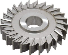 Made in USA - 4" Diam x 3/4" Width of Cut, 24 Teeth, Cobalt Side Milling Cutter - Straight Teeth, Uncoated - USA Tool & Supply