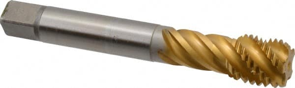 Emuge - 1-8 UNC 4 Flute 2B Bottoming Spiral Flute Tap - USA Tool & Supply