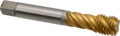 Emuge - 1-8 UNC 4 Flute 2B Bottoming Spiral Flute Tap - USA Tool & Supply