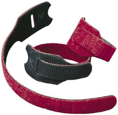 VELCRO Brand - 900 Piece 3/4" Wide x 8" Piece Length, Self Fastening Tie/Strap Hook & Loop Strap - Perforated/Pieces Roll, Cranberry, Fire Retardant, Printable Surface - USA Tool & Supply