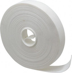 VELCRO Brand - 1" Wide x 25 Yd Long Self Fastening Tie/Strap Hook & Loop Roll - Continuous Roll, White, Printable Surface - USA Tool & Supply