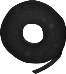 VELCRO Brand - 3/4" Wide x 25 Yd Long Self Fastening Tie/Strap Hook & Loop Roll - Continuous Roll, Black - USA Tool & Supply