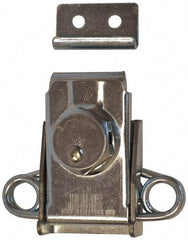 Value Collection - 2.45" Long x 2.51" Wide x 0.81" High, Spring Base Wingless Turn Latch - Stainless Steel, with Stainless Steel Finish - USA Tool & Supply