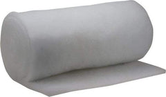 Made in USA - 15' Long x 30" Wide x 1" Thick Polyester Media Air Filter Media Roll - MERV 5, 85% Arrestance Efficiency, 500 FPM Max Air Flow, 0.14" wpg Init Resist, 1" wpg Final Resist, 30% Particle Capture Efficiency, Use with MSA - USA Tool & Supply