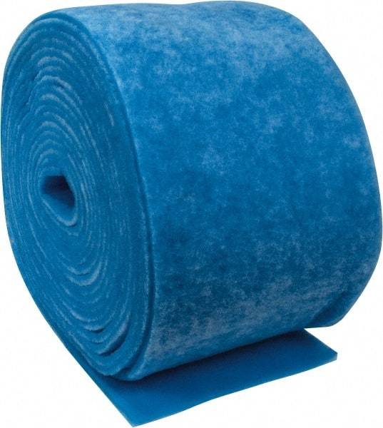 Made in USA - 90' Long x 20" Wide x 1" Thick Polyester Media Air Filter Media Roll - MERV 7, 86% Arrestance Efficiency, 500 FPM Max Air Flow, 0.14" wpg Init Resist, 1" wpg Final Resist, Use with Any Unit - USA Tool & Supply