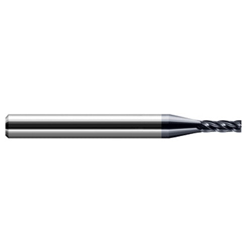 Miniature End Mills - Stub & Standard - 0.1200″ Cutter Diameter × 0.3600″ Length of Cut Carbide Square End Mill, 4 Flutes, AlTiN Coated - Exact Industrial Supply