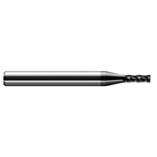 Miniature End Mills - Stub & Standard - 0.1563″ Cutter Diameter × 0.5620″ (9/16″) Length of Cut Carbide Square End Mill, 4 Flutes, Amorphous Diamond Coated - Exact Industrial Supply