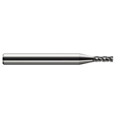 Miniature End Mills - Stub & Standard - 0.0560″ Cutter Diameter × 0.1680″ Length of Cut Carbide Square End Mill, 4 Flutes - Exact Industrial Supply