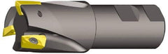 Kennametal - 0.97" Cut Diam, 0.71" Max Depth of Cut, 1" Shank Diam, 4.03" OAL, Indexable Square Shoulder End Mill - EC18.., EP18.. Inserts, Weldon Shank, 0° Lead Angle, Through Coolant - USA Tool & Supply