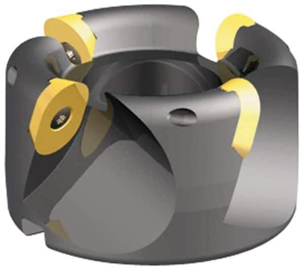 Kennametal - 3 Inserts, 1.392" Cut Diam, 3/4" Arbor Diam, 0.49" Max Depth of Cut, Indexable Square-Shoulder Face Mill - 0/90° Lead Angle, 1-3/4" High, LFEW 353... Insert Compatibility, Series RPF - USA Tool & Supply