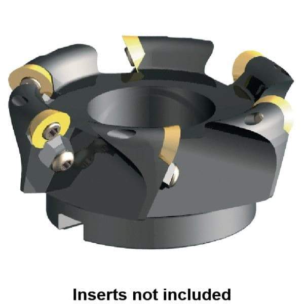 Kennametal - 2" Cut Diam, 0.29" Max Depth, 3/4" Arbor Hole, 3 Inserts, RFCW 53... Insert Style, Indexable Copy Face Mill - KSSR Cutter Style, 31,900 Max RPM, 1-3/4 High, Series KSSR-RPF - USA Tool & Supply