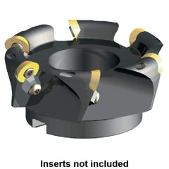 Kennametal - 2" Cut Diam, 0.29" Max Depth, 3/4" Arbor Hole, 3 Inserts, RFCW 53... Insert Style, Indexable Copy Face Mill - KSSR Cutter Style, 31,900 Max RPM, 1-3/4 High, Series KSSR-RPF - USA Tool & Supply