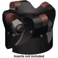Kennametal - 125mm Cut Diam, 6mm Max Depth, 40mm Arbor Hole, 7 Inserts, RNGN 1207... Insert Style, Indexable Copy Face Mill - KSSR Cutter Style, 9,000 Max RPM, 63mm High, Series KSSR-RN - USA Tool & Supply