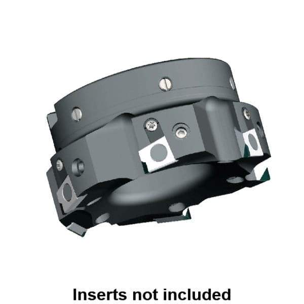 Kennametal - 6 Inserts, 100mm Cut Diam, 32mm Arbor Diam, 9.5mm Max Depth of Cut, Indexable Square-Shoulder Face Mill - 0/90° Lead Angle, 50mm High, BGHX 15L5... Insert Compatibility, Series Fix-Perfect - USA Tool & Supply