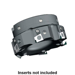 Kennametal - 6 Inserts, 100mm Cut Diam, 32mm Arbor Diam, 9.5mm Max Depth of Cut, Indexable Square-Shoulder Face Mill - 0/90° Lead Angle, 50mm High, BGHX 15L5... Insert Compatibility, Series Fix-Perfect - USA Tool & Supply