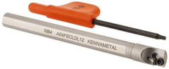 Kennametal - 0.285" Min Bore Diam, 3" OAL, 1/4" Shank Diam, A-SCLD Indexable Boring Bar - CD.. Insert, Screw Holding Method - USA Tool & Supply