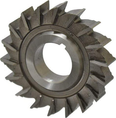 Made in USA - 2-1/2" Diam x 1/2" Width of Cut, 18 Teeth, High Speed Steel Side Milling Cutter - Straight Teeth, Uncoated - USA Tool & Supply