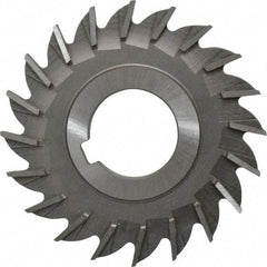 Made in USA - 3" Diam x 1/4" Width of Cut, 20 Teeth, High Speed Steel Side Milling Cutter - Straight Teeth, Uncoated - USA Tool & Supply