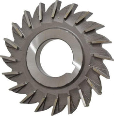 Made in USA - 3" Diam x 11/32" Width of Cut, 20 Teeth, High Speed Steel Side Milling Cutter - Straight Teeth, Uncoated - USA Tool & Supply