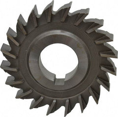 Made in USA - 3" Diam x 1/2" Width of Cut, 20 Teeth, High Speed Steel Side Milling Cutter - Straight Teeth, Uncoated - USA Tool & Supply