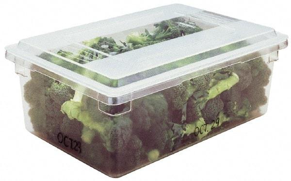 Rubbermaid - Rectangular, Clear Polycarbonate Food Tote Box - 12" High x 18" Wide x 26" Long - USA Tool & Supply