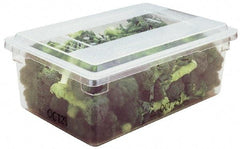 Rubbermaid - Rectangular, Clear Polycarbonate Food Tote Box - 12" High x 18" Wide x 26" Long - USA Tool & Supply