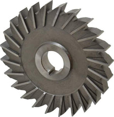 Made in USA - 5" Diam x 5/8" Width of Cut, 24 Teeth, High Speed Steel Side Milling Cutter - Straight Teeth, Uncoated - USA Tool & Supply