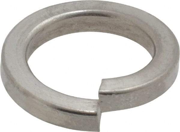 Value Collection - M14, 14.2mm ID, 3mm Thick High Collar Split Lock Washer - 18-8 Austenitic Grade A2 Stainless Steel, Uncoated, 14.2mm Min ID, 14.7mm Max ID, 21.1mm Max OD - USA Tool & Supply