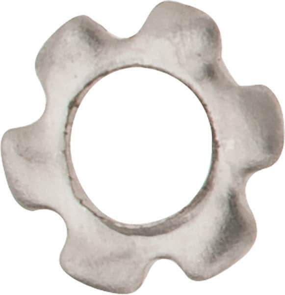 Value Collection - M2 Screw, 2.2mm ID, Stainless Steel External Tooth Lock Washer - 4.5mm OD, Uncoated, Grade 18-8 & Austenitic A2 - USA Tool & Supply