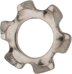 Value Collection - M2.5 Screw, 2.7mm ID, Stainless Steel External Tooth Lock Washer - 5.5mm OD, Uncoated, Grade 18-8 & Austenitic A2 - USA Tool & Supply