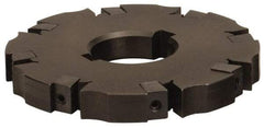 APT - Arbor Hole Connection, 0.72" Cutting Width, 2-1/16" Depth of Cut, 6" Cutter Diam, 1-1/4" Hole Diam, 12 Tooth Indexable Slotting Cutter - SM61 Toolholder, CTA 6 Insert, Neutral Cutting Direction - USA Tool & Supply